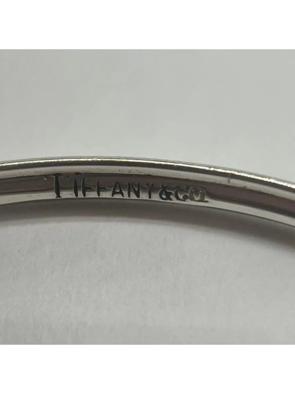 Tiffany & Co Hook and Eye Bangle Silver YG Vintage Bracelet